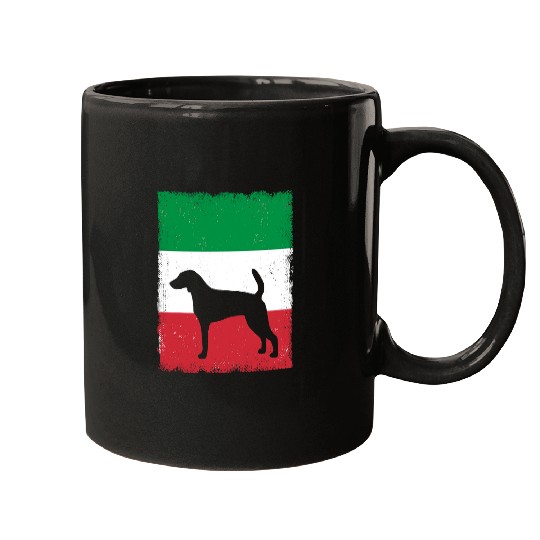 Foxhound Pet Dog Italy Flag Italian vintages Mom Dad Mugs