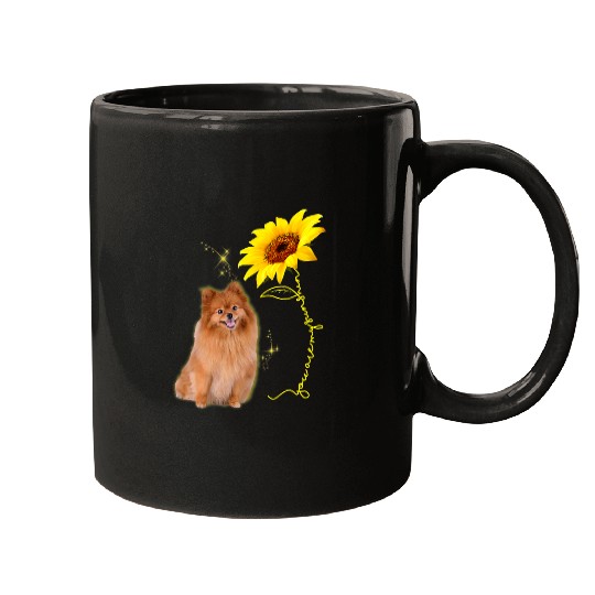 Pomeranian Pet You Are My Sunshine Sunflower Pomeranian Lover Mugs