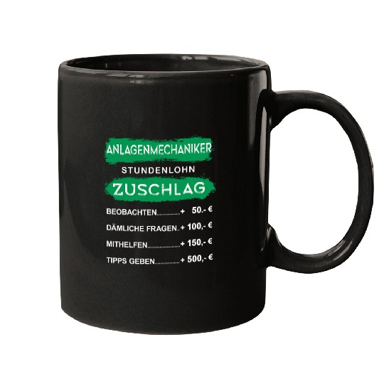 Funny Plant Mechanic with German Text Shrhrhrswag  Hourly Mugs