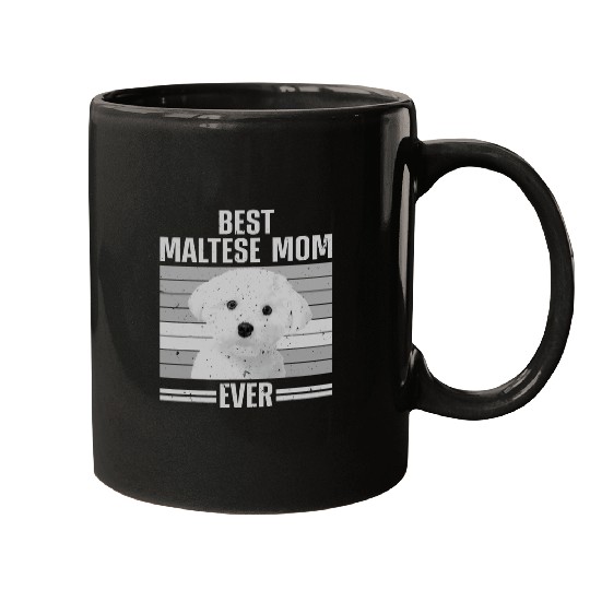 Maltese Pet Cool Maltese Mom For Women Girls Dog Groomer Dog Lover Owner 3 Mugs