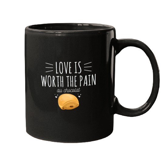 Life is pain au chocolat Quote for a Pain au chocolat Baker Mugs