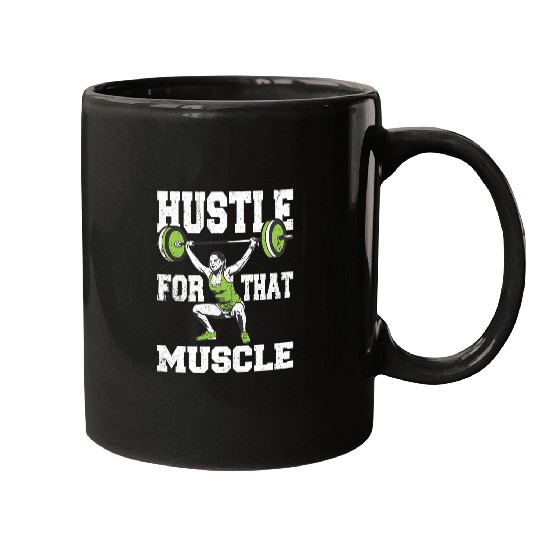 Womens Hustle for That Muscle Personal Trainer Fitness Gym Mugs