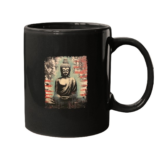 Buddhist Monk Yin Yang Zen Meditation Buddha 21 Mugs