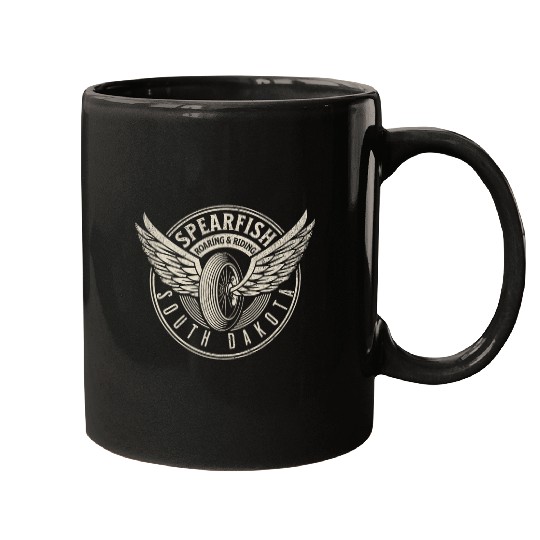 Spearfish South Dakota Motorcycle Biker Trails Mugs