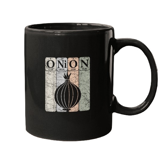 Onion Periodic Table Elements Vegetables Farmer Retro 25 Mugs