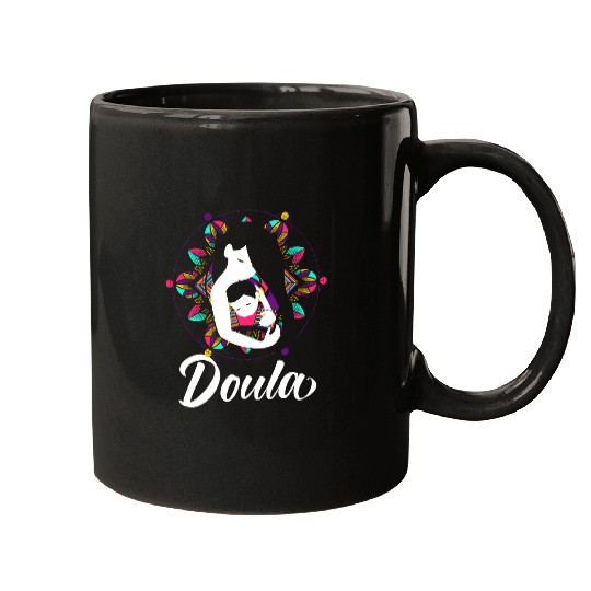 Doula Floral Birth Companion Birth Coachs Assistant 2 Mugs