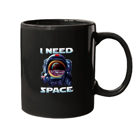 I need Space Astronaut on Moon with Earth Reflection Mugs