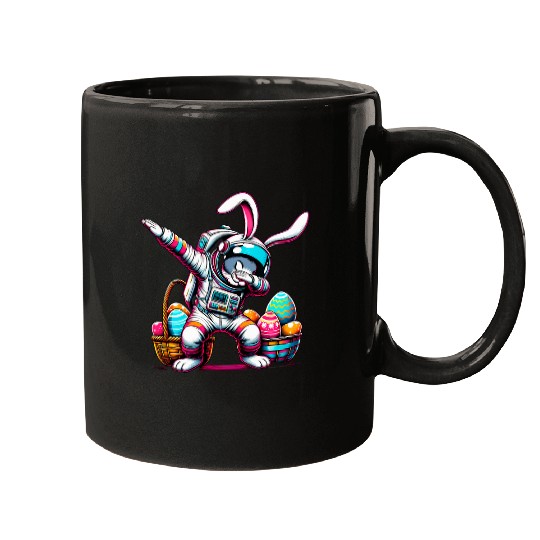 Dabbings Easter Bunny Astronaut Rabbit Mugs