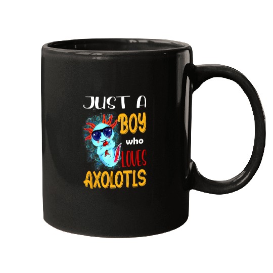 Axolotls Pet Just A Boy Who Loves Axolotlss Mexican Salamander Axolotls 21 Mugs
