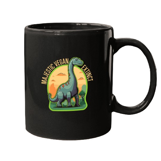 Dinosaur Pet Brontosaurus Dinosaur Lover Paleontology Prehistoric Dino 2 Mugs