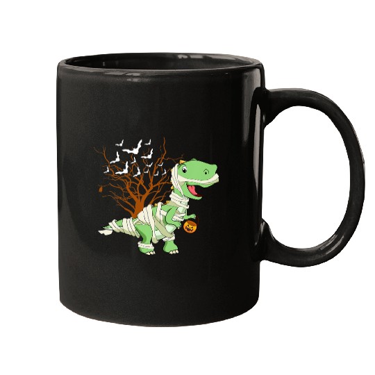 Dinosaur Pet Kids Dino Mummy Dinosaurus Cute Toddler Boy Halloween 2 Mugs