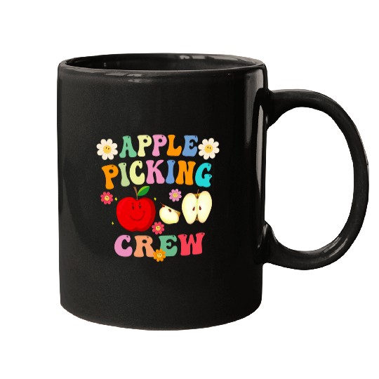 Funny Apple Picking Crew Apple Harvest Outfit Fall Autumn 21 Mugs