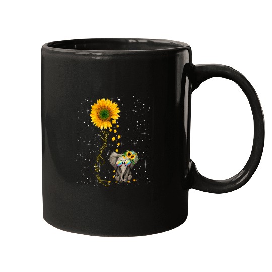 Elephant Mammal Autism You are My Sunshine Autism Awareness Sunflower Mugs