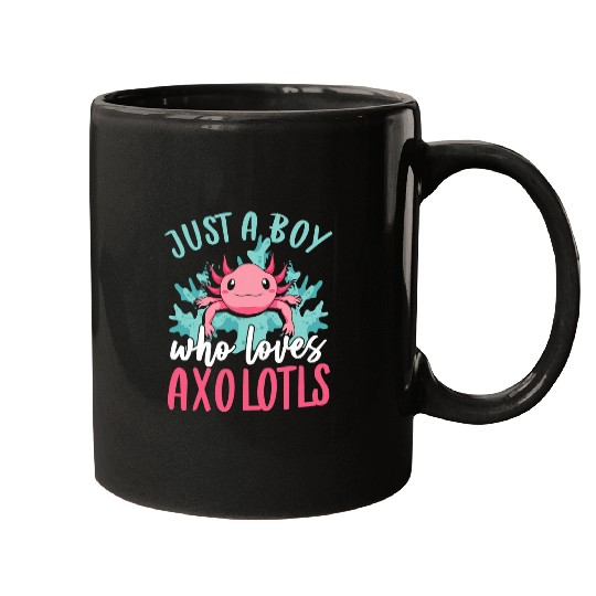 Axolotls Pet Animal Lover Boys Mexican Amphibian Salamander Axolotls Mugs