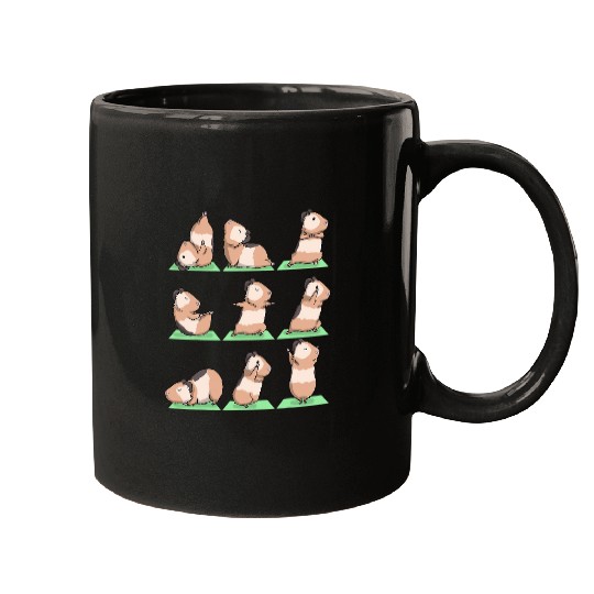 Guinea Pig Pet Yoga Pose Zen Cute Workout Exercise Yogi Funny Mugs