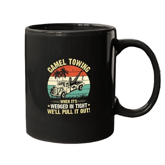 Llama Pet Camel Towing Funny Retro Adult Humor Saying Halloween Mugs