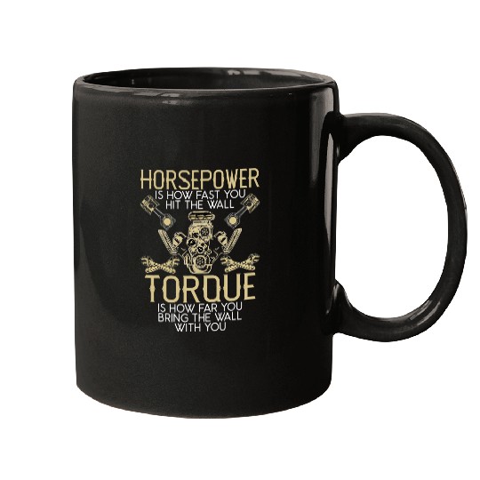 Horse Pet Funny Horsepower Torque Mechanic Mugs