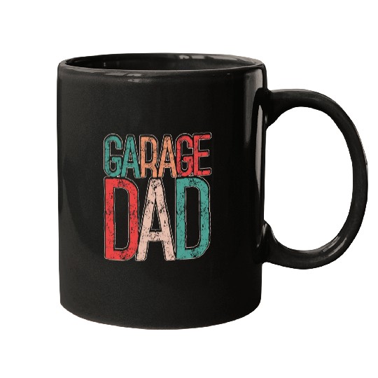 Garage Dad Fixer Retro Auto Mechanic Diesel Truck Car Lover 21 Mugs
