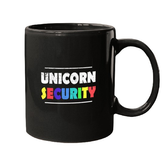 Unicorn Pet Halloween Dad Mom Daughter Adult Costume Unicorn Security Mugs