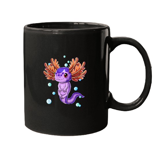 Axolotls Pet Salamander Bubble Girls Boys Kids Mugs