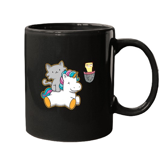 Unicorn Pet Grumpy Pocket Cat Face Kawaii Unicorn Pet Kitten Animal Mugs