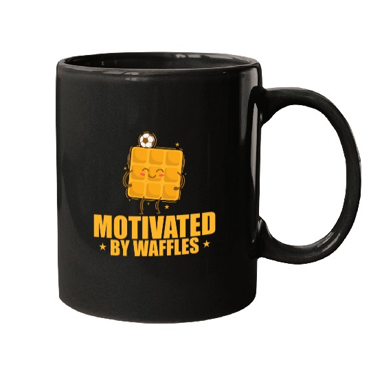 Motivated by Waffles Dough Pastry Snack Mugs