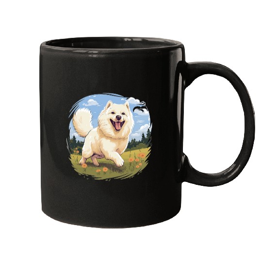 Samoyed Dog Breed Pet Cute Graphic Mugs