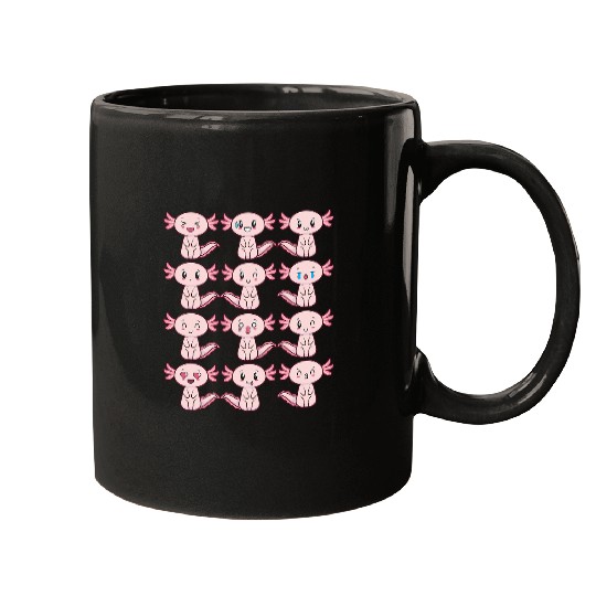Axolotls Pet Cute face Cute salamander as boys and girls Mugs