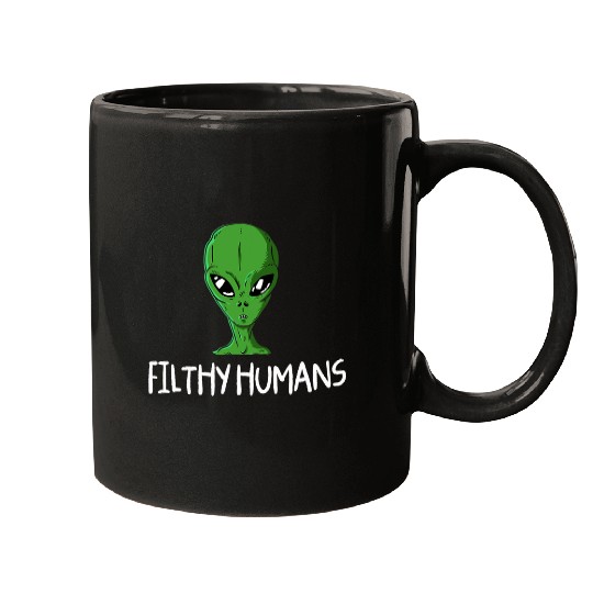 Aliens UFO Men Women Boys Girls Green Space Area 51 21 Mugs