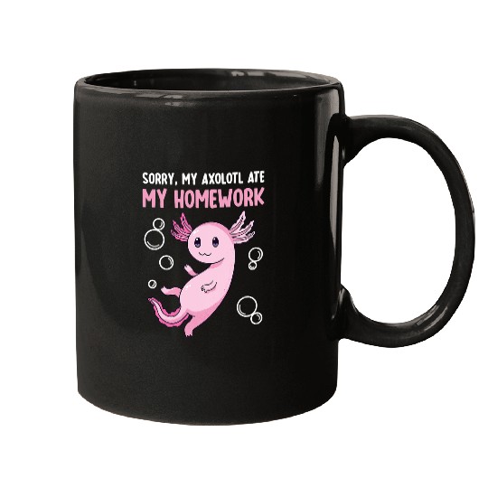 Axolotls Pet Sorry My Axolotls Ate My Homework Salamander Amphibian Fish 8 Mugs