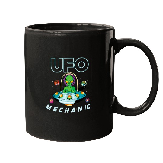 Aliens UFO Extraterrestrial Area 51 UFO Space Geek 9 Mugs
