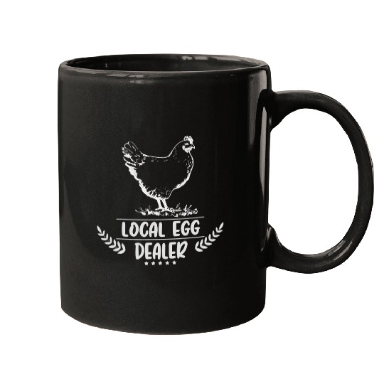 Chicken Pet Local Egg dealers Funny Bleached Chicken Lover Farm Farmer 10 Mugs