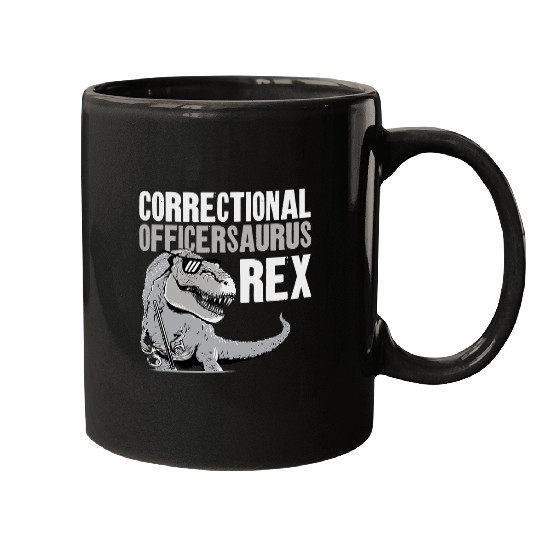 Dinosaur Pet Correctional Officer TRex Dinosaur vintages Correctional Mugs