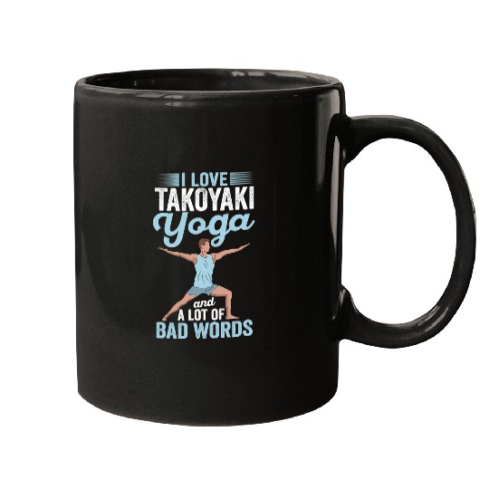 Octopus Pet Takoyaki Yoga and Lot of Bad Words Pilates Octopus Balls Mugs