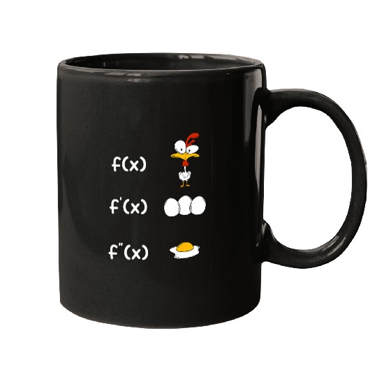 Chicken Pet Discharge function math teacher fried egg drain Mugs