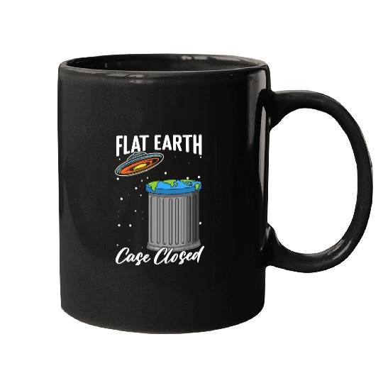 Aliens UFO Flat Earth Alien Science Conspiracy Flat Earther Mugs