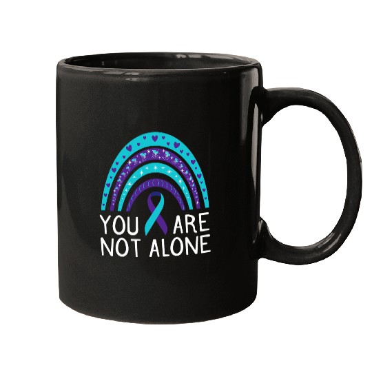 suicides Prevention 988 Ribbon You Are Not Alone suicides Awareness Mental Health Mugs