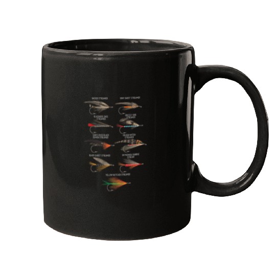 Fishing Fun Fly Fishing Lures Saltwater Trout Fishing Angler Fisherman Mugs