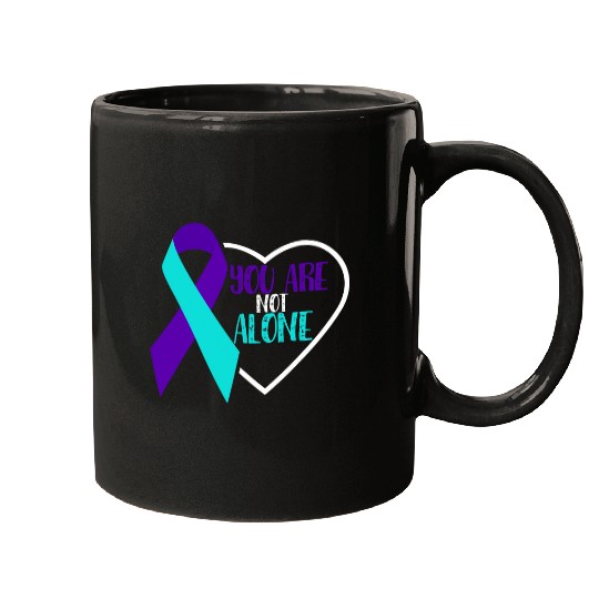 suicides Prevention 988 Ribbon You Are Not Alone Mugs
