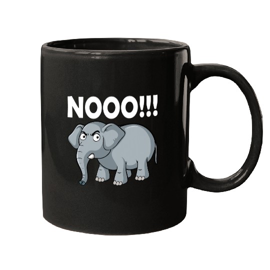 Elephant Mammal No Say No and Save The Elephant conservative Mugs