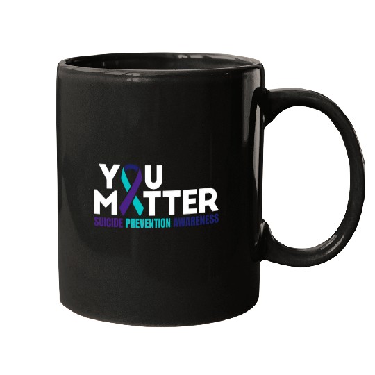 suicides Prevention 988 Ribbon You Matter suicides Prevention Awareness Support Depression Mugs