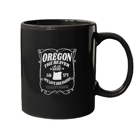 Beaver Pet Oregon The Beaver State 1859 Oregon State Mugs
