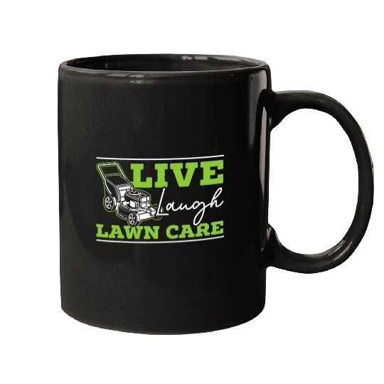 Lawn Mower Fun Live Laugh Lawn Care Landscape Lawn Mower Landscaper Garden 1 8 Mugs