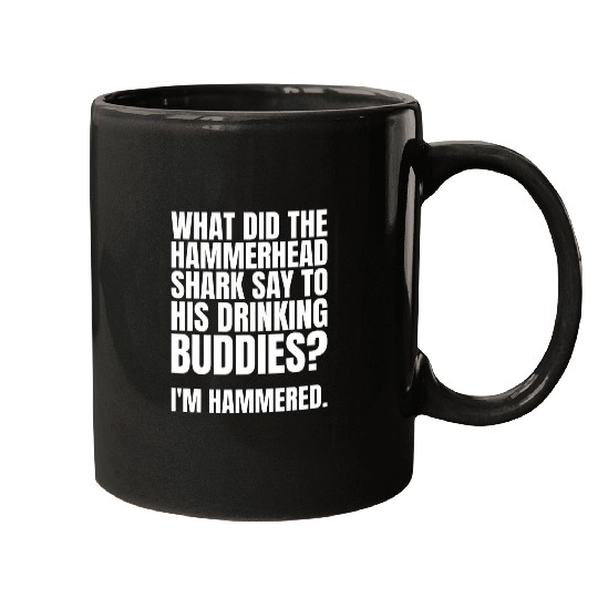 Hammerhead Shark Hammer Hear Shark Lover Sea Biologist 6 Mugs