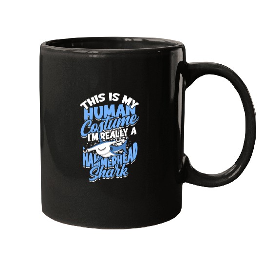 Shark Pet This Is My Human Costume Im Really A Hammerhead Shark 2 2 Mugs
