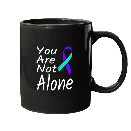 suicides Prevention 988 Ribbon You Are Not Alone suicides Prevention Ribbon Awareness Mugs