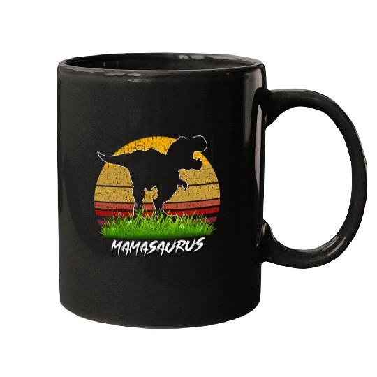 Dinosaur Pet Mamasaurus Dinosaur Funny Mama Saurus Family Matching Mugs