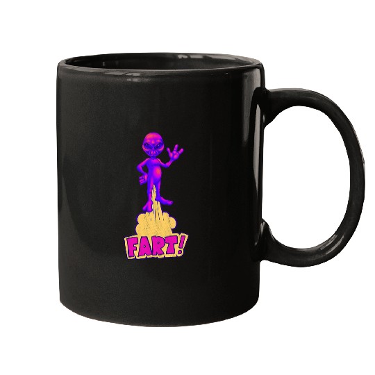 Aliens UFO Area 51 Alien Fart 21 Mugs