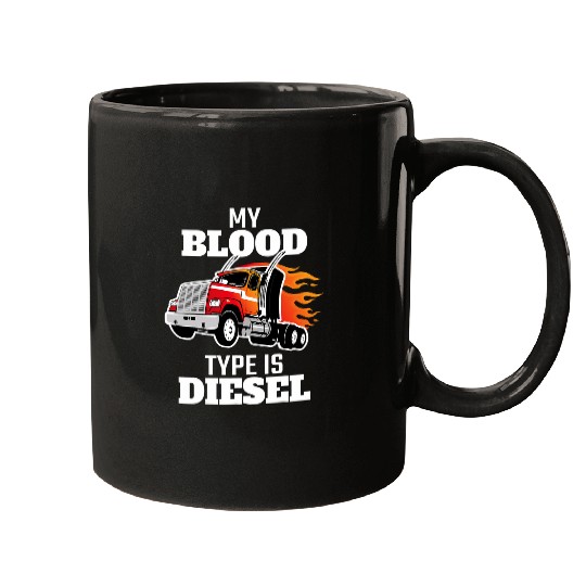 Truck Fun Funny 18 Wheeler Truck Driver Trailer Trucker 1 Mugs