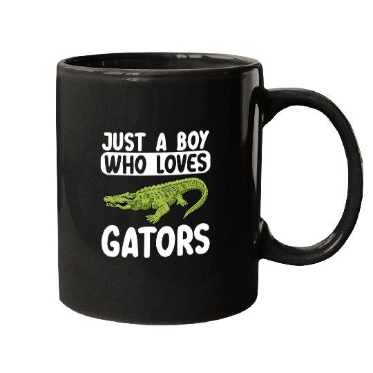 Alligator Pet Just A Boy Who Loves Gators Alligator Zookeeper Crocodile 1 Mugs